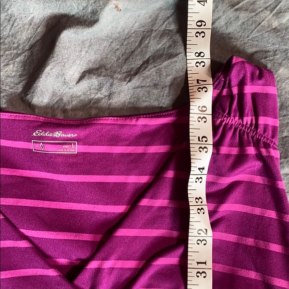 Eddie Bauer Sleeveless Striped Dress Women size Large 🥳 Host Pick 🥳 - Picture 8 of 8